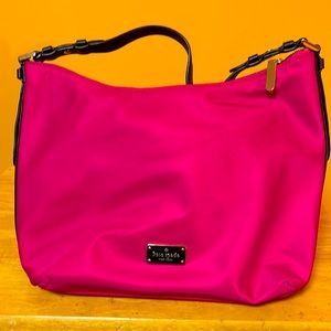 Brand new Kate Spade NY nylon sweetheart pink shoulder hobo